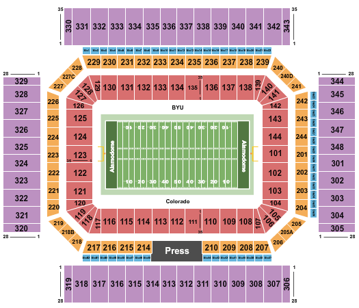 Alamodome Alamodome Seating Chart