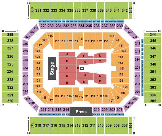 Alamodome Alamodome Seating Chart